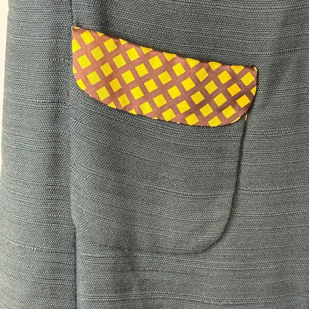 Good Richard Frontman Shift Dress Women Small Grey 60s Mod Union Made Pocket - Picture 3 of 9